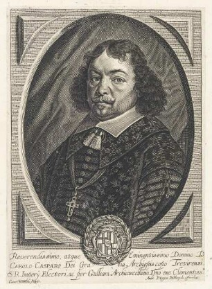 Bildnis des Carolus Casparus, Erzbischof von Trier