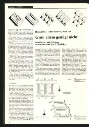 Grün allein genügt nicht
