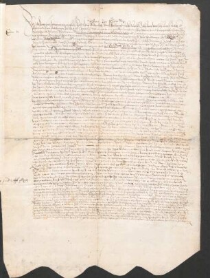 Urkunde des Albrecht von Wachtendonck, Abt von Cornelimünster, 1621