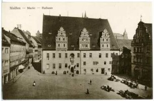 Meißen. Markt mit Rathaus