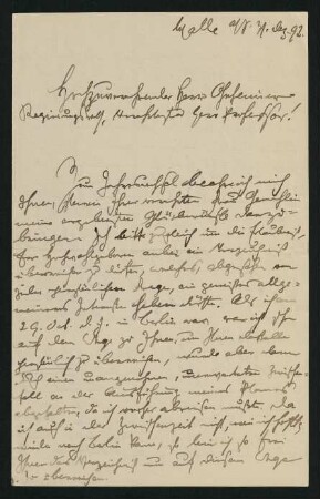 Brief vom 31. Dez. 1892