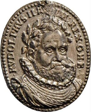 Medaille des Paulus van Vianen auf Kaiser Rudolf II.