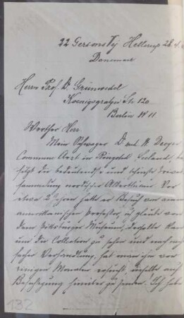 Aktenvorgang, 1908, Erwerbung Archaeologica, 10 Blatt handschriftlich