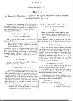 Beilagen zu Protokoll, 132. Sitzung