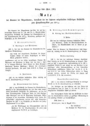 Beilagen zu Protokoll, 132. Sitzung