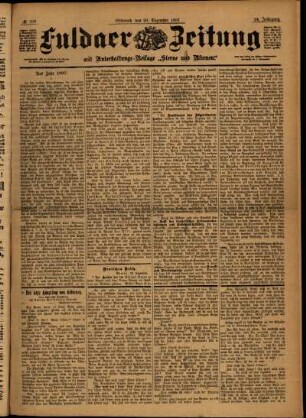 Ausgabe vom Mittwoch, den 29. Dezember 1897.
