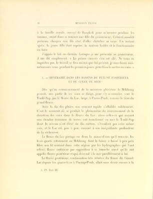 1. Itinéraire dans les bassins du fleuve postérieur et du Golfe de Siam
