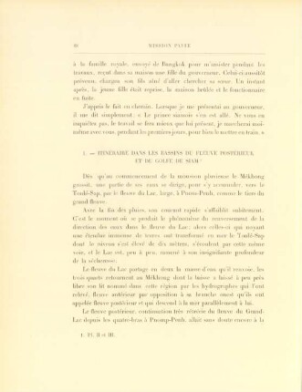 1. Itinéraire dans les bassins du fleuve postérieur et du Golfe de Siam
