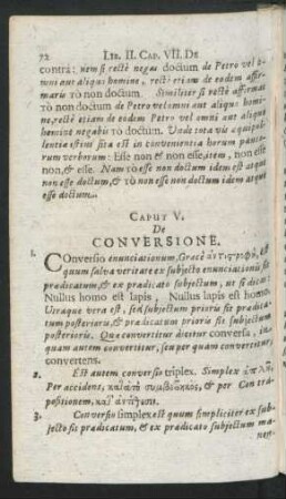 Caput VII. De Conversione.