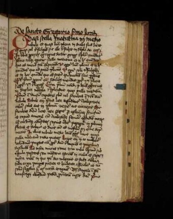 Jordanus de Quedlinburgo. Schneyer 3, 848 Nr. 404