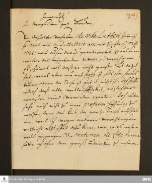 Brief von August Hermann Francke an Johann Daniel Herrnschmidt.