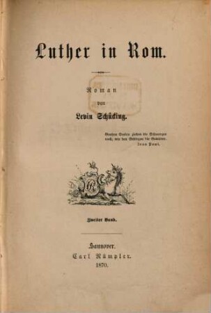 Luther in Rom : Roman, 2