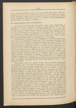 La resurrección de la academia