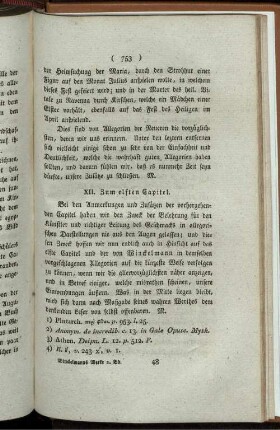 XII. Zum elften Capitel.