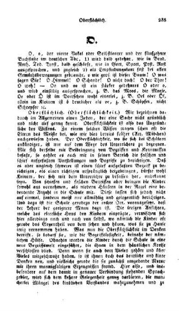 Oberflächlich, (Oberflächlichkeit)