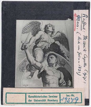 Raffael: Stich nach Mosaik in Kuppel der Chigi-Kapelle, Mars
