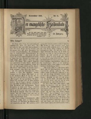 Nr. 11. November 1915.
