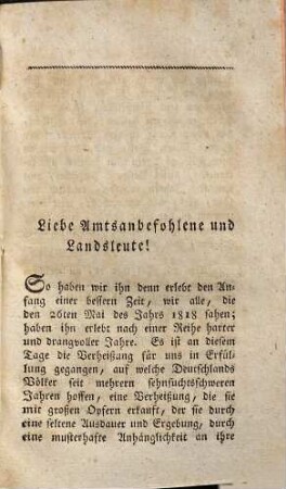 Was giebt den Baiern ihre neue Verfassungs-Urkunde? Was fordert sie von ihnen? : besonders in Beziehung auf die ständische Einrichtung beantwortet in einem Sendschreiben eines Landrichters an seine Amtsanbefohlenen