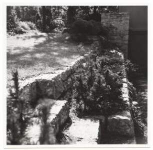 Garten Prof. Niemeyer, Berlin-Dahlem: Garten mit Mauern und Stufen