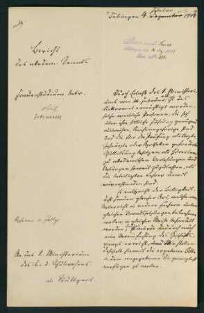 Beilage Bericht des akadem. Senats 04.02.1904