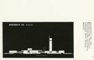 Kulturzentrum [Freizeit], Berlin-Wedding (Diplomarbeit bei Peter Poelzig): Ansicht von der Brunnenstraße 1:200