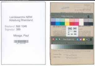 Entnazifizierung Paul Miosga , geb. 25.04.1893 (Verwaltungsangestellter)