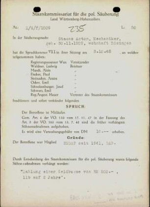Stauss, Anton