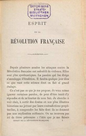 Esprit de la Révolution française