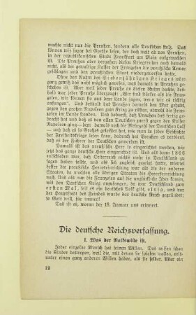 Die deutsche Reichsverfassung