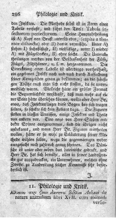 11. Philologie und Kritik.