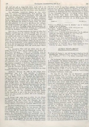 592-593 [Rezension] Mendenhall, George E., Law and covenant in Israel and the ancient near east