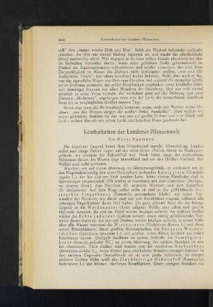 Kostbarkeiten der Lundener Pflanzenwelt