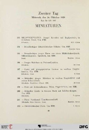 Miniaturen (Nr.193-235)