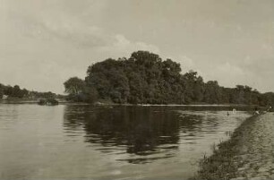Dresden-Pillnitz. Blick zur Elbinsel