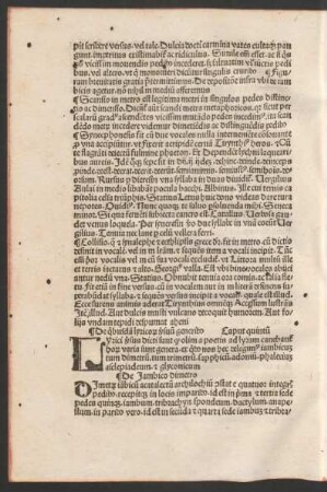 De quibusdam lyricorum versuum generibus Caput quintum