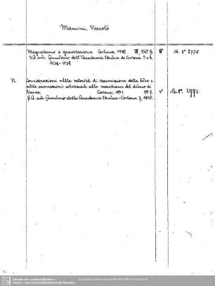 Mancini, Niccolo