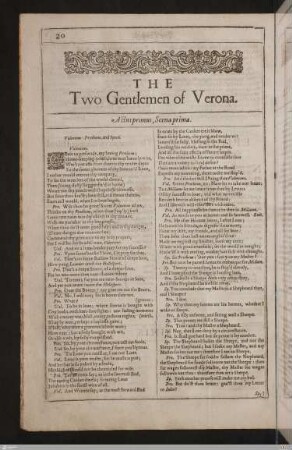 The two gentlemen of Verona