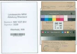 Entnazifizierung Willi Weinhold , geb. 30.11.1913 (Landwirt)