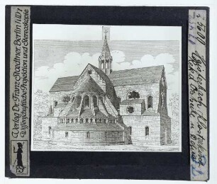unbekannt, Kloster Heisterbach (Rekonstruktionszeichnung) (Druck),Heisterbach, Zisterzienserkloster