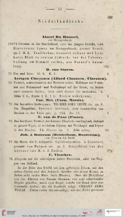 Niederländische (Nr. 72 - 81)