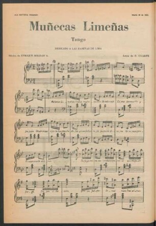 Muñecas limeñas - tango - dedicado a las damitas de Lima