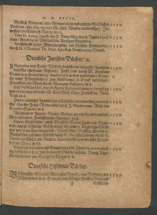 Deutsche Historien Bücher.