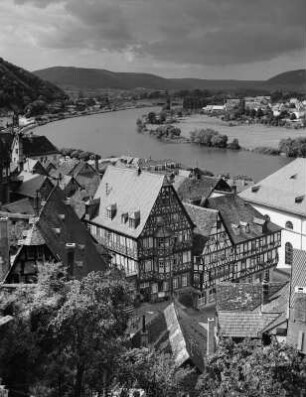 Miltenberg. Stadtansicht mit Main