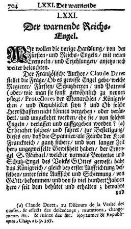 LXXI. Der warnende Reichs-Engel