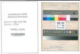 Entnazifizierung Emilie Pfeiffer , geb. 00.00.0000 (Studienraetin)
