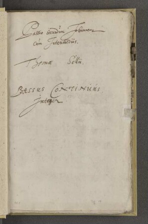 Bassus Continuus Integer