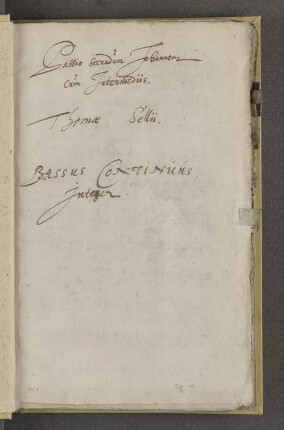 Bassus Continuus Integer