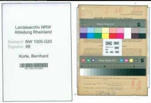 Entnazifizierung Bernhard Korte , geb. 26.12.1884 (Holzhaendler)