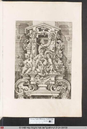 [Springbrunnen mit Mann auf einem Drachen. Band II.]