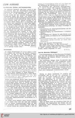 N.F. 12.1932: Zum Abbau, [1] : zum Abbau des Zeichen- und Kunstunterrichts